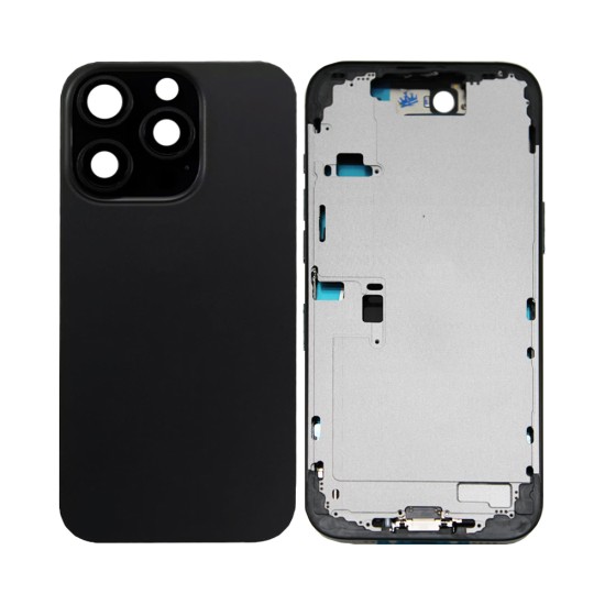 Tapa Trasera con Frame+Flex+Vibrator Apple iPhone 16 Pro Max Negro